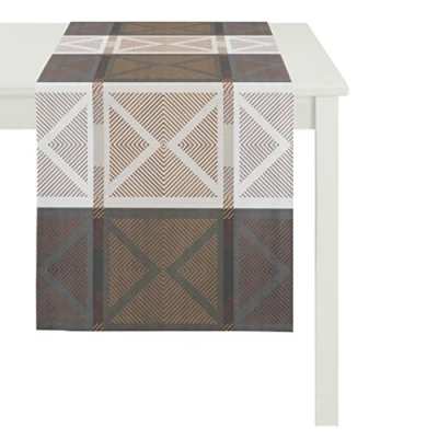 Abbildung von Apelt Läufer, Polyester, Grau/braun, 44 x 140 0.5 cm