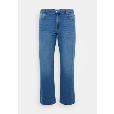 Abbildung von ONLY Carmakoma Carsnow WIDE Jeans Straight Leg, Damen, Größe: 42x32, Medium blue denim