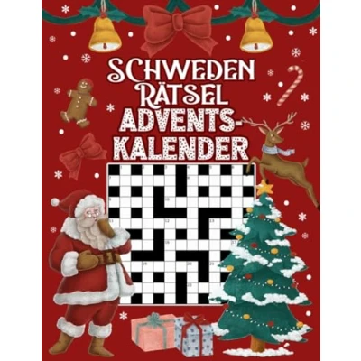 Abbildung von Schwedenrätsel Adventskalender: Mit spannenden Kreuzworträtseln durch den Advent I liebevoll gestaltetes Innenleben Inkl. Anleitungen und Lösungen Extra Groß