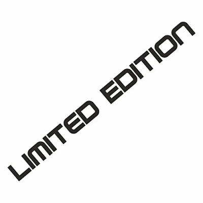 Abbildung von Folien Zentrum Limited Edition Schwarz 20 x 1,5 cm hochwertiger Aufkleber Auto Tuning OEM &amp; JDM Sticker Lustige für Stickerbomb Autoaufkleber Made in Germany