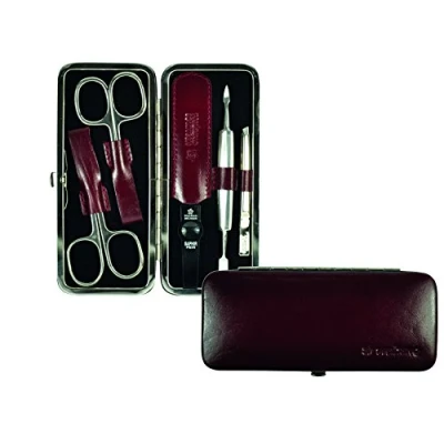 Abbildung von Pfeilring Manicure Etui, Rindleder, Bordeaux, 5 TLG. Maniküre, Mehrfarbig, One Size