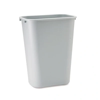 Abbildung von Rubbermaid Commercial Products 10.25 gal Rectangular Soft Molded Plastic Trash Can Grey