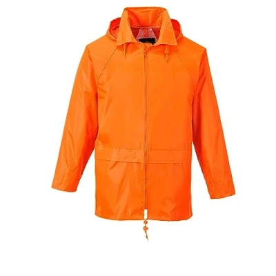 Abbildung von Portwest S440 Herren Leichte Wasserdichte Klassische Regenjacke Orange, L