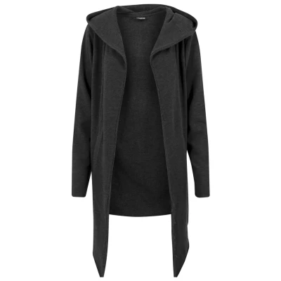 Abbildung von Urban Classics LONG Hooded OPEN EDGE Cardigan Sweatjacke, Herren, Größe: Large, Charcoal