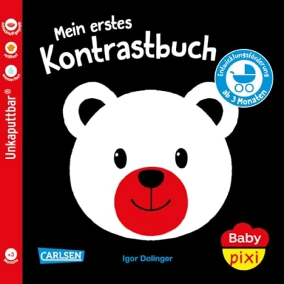 Abbildung von Baby Pixi (unkaputtbar) 156: Mein erstes Kontrastbuch ab 3 Monaten: Unzerstörbares Buch Monaten auch als Badebuch geeignet (156)