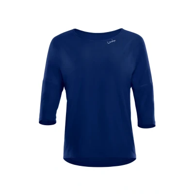 Abbildung von Winshape Light AND SOFT Cropped Langarmshirt, Damen, Größe: XS, Dark blue