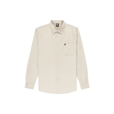 Abbildung von Quiksilver Smoke Trail LANGÄRMLIGES Hemd, Herren, Größe: XL, Beige