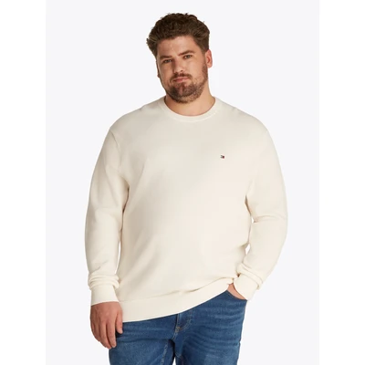 Abbildung von Tommy Hilfiger Essential Structure CREW NECK Strickpullover, Herren, Größe: 5XL, Ivory petal