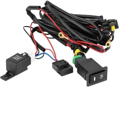 Abbildung von DEWIN Nebelscheinwerfer Nachrüsten,VW T5 Nachrüsten Kabelsatz Universal 12V 40A Auto LED