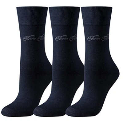 Abbildung von TOM TAILOR Damen Socken 3 er pack, 9703 / women basic socks Gr. 39 42, Blau (dark navy 545)