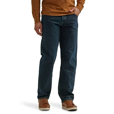Abbildung von Wrangler Authentics Herren Classic 5 Pocket Relaxed Fit Cotton Jeans, Sturm, 44W / 29L