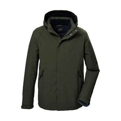 Abbildung von killtec Herren Funktionsjacke/Outdoorjacke mit abzippbarer Kapuze KOW 4 MN JCKT, dark moss, M, 41843 000