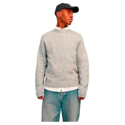 Abbildung von Jack &amp; Jones Jorollie CREW NECK Strickpullover Light grey, Herren, Größe: XL, grey