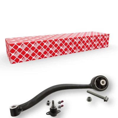 Abbildung von FEBI BILSTEIN 106431 Querlenker mit Anbaumaterial Lager, Trag /Führungsgelenk Vorderachse links Aluminium BMW: X3, X4
