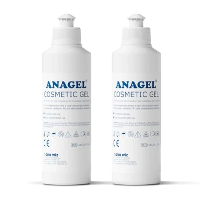 Abbildung von Anagel Kosmetisches IPL/Laser Gel, sanfte und effektive Haarentfernung Hochwertiges Gel für optimale Ergebnisse maximale Hautpflege, 2x 250ml