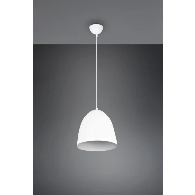 Abbildung von Reality Leuchten Pendelleuchte Tilda R30661031, Schirm Metall Weiß, exkl. 1x E27