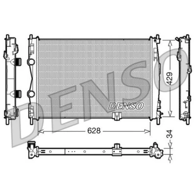Abbildung von Kühler, Motorkühlung DENSO DRM46017