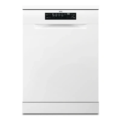 Abbildung von AEG Freistehender Geschirrspüler 60cm Spülmaschine Serie 5000: AirDry Kein Nachtrocknen Energieklasse B Besteckschublade 44 dB Wasserstopp 14 MG FFB7572APW