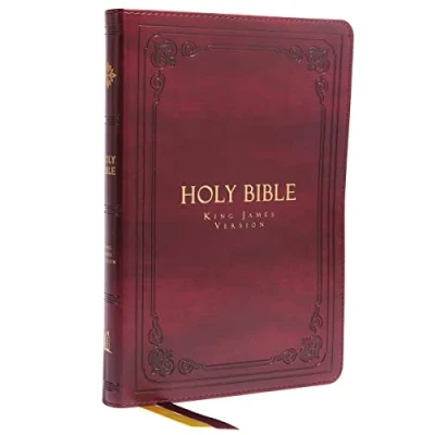 Abbildung von KJV Holy Bible: Large Print Thinline, Burgundy Leathersoft, Red Letter, Comfort Print: King James Version