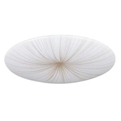 Abbildung von Eglo 900501 Deckenleuchte NIEVES 1 Kunststoff weiss, gold LED 7X4,4W 3000K H:7cm Ø51cm