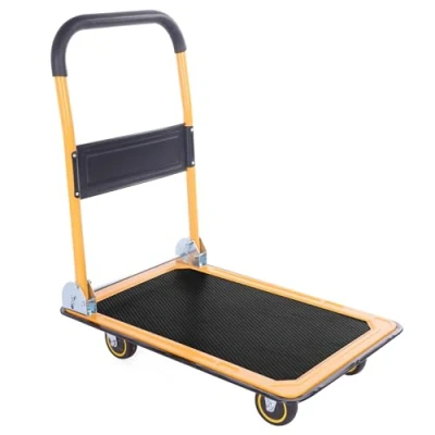 Abbildung von MaxWorks 80876 Faltbarer Plattform Truck Schiebewagen, 150 kg, Tragkraft: 73 x 47,6 83,8 cm, Schwarz und Gelb