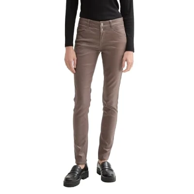 Abbildung von TOM Tailor Coated Alexa Jeans Slim Fit, Damen, Größe: 29x32, Cargo beige