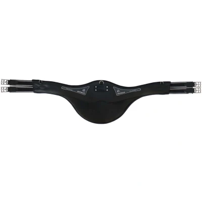Abbildung von Acavallo Sattelgurt Comfort Gel mit Bauchlatz Schwarz 120cm