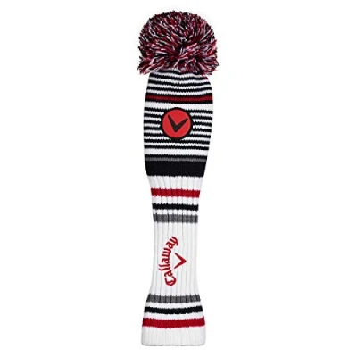 Abbildung von Callaway Golf Driver Haube mit Bommel, Einheitsgröße, White/Black/Charcoal/Red