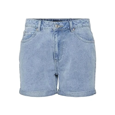 Abbildung von Vero Moda Vmzuri HR MIX NOOS Jeans Shorts, Damen, Größe: Small, Light blue denim