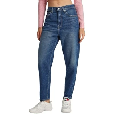 Abbildung von Tommy Jeans MOM Relaxed Fit, Damen, Größe: 28x28, Dark blue