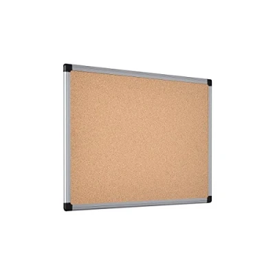 Abbildung von Bi Office Korktafel Maya Mit Aluminiumrahmen und Hochwertiger Naturkorkoberfläche, Pinnwand, 60 x 45 cm