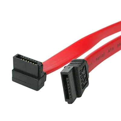 Abbildung von StarTech.com 15cm SATA 3 Kabel gewinkelt S ATA III Anschlusskabel bis 6Gb/s Serial 90 rechts abgewinkelt Rot
