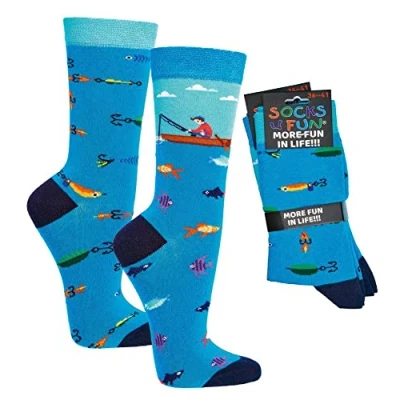 Abbildung von Damen Jungen Herren Spaßsocken (2 Paar) 36 41 Angler