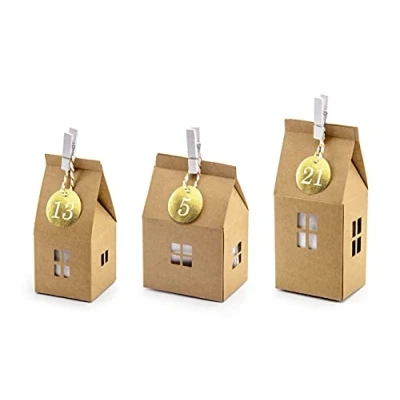 Abbildung von PartyDeco Adventskalender Häuser mischen Weihnachten Party Familientreffen