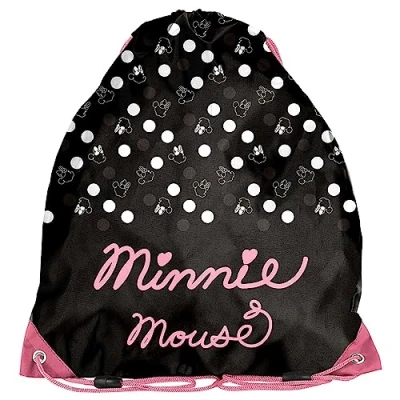 Abbildung von PASO School Schuhbeutel Schuhe schwarz und rosa Minnie Mouse