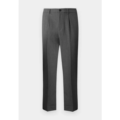 Abbildung von TOM Tailor Denim Tapered Relaxed Stoffhose, Herren, Größe: 36x34, Mid grey melange