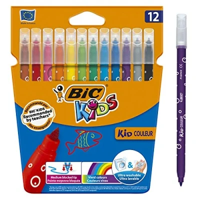 Abbildung von BIC Kids 9202942 Fasermaler Kid Couleur, 12 Stück