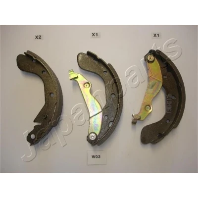 Abbildung von ASHIKA 55 W0 003 Bremsbacken Hinterachse 200 36,3 CHEVROLET: Aveo / Kalos Hatchback, Spark, OPEL: Karl, DAEWOO: Hatchback