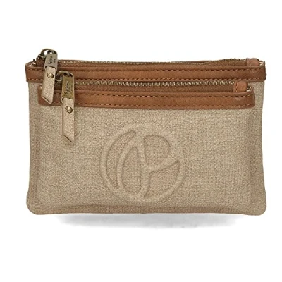 Abbildung von Pepe Jeans Dina Kulturbeutel, Kunstleder, 17 x 9 2 cm, Beige
