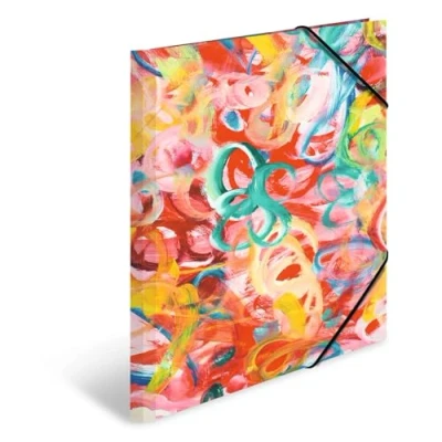Abbildung von HERMA Sammelmappen A3 Malerei Set, 3 Stück, Kinder Eckspanner Mappen aus Pappe mit Kunst Motiv, Gummizug, Innenklappen und Innendruck für Jungen Mädchen