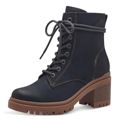 Abbildung von s.Oliver Plateaustiefelette, Damen, Größe: 38, Navy Schuhe