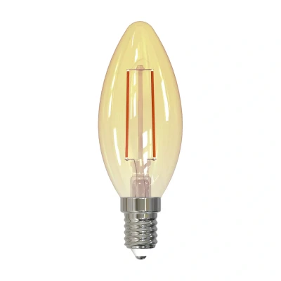Abbildung von Müller Licht Retro LED Kerzenform Filament E14 gold, 2.2W ersetzt 16W, nostalgisches superwarmweißes (2000K) für ein gemütliches Ambiente, 150lm, nicht dimmbar