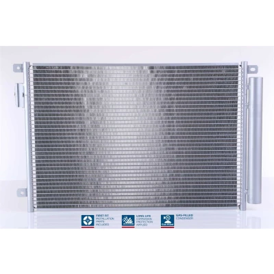 Abbildung von NISSENS 940693 Klimakondensator mit Trockner Aluminium 544 R 134a FIAT: 500 Hatchback, C Convertible