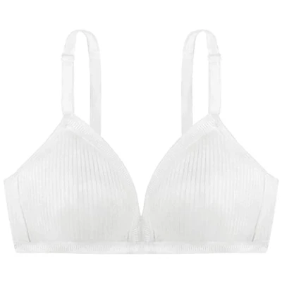 Abbildung von Dorina Damen Bügelloser Soft BH Tiffany D1285A, Einfarbig, Gr. 90D, Weiß (Weiß (White A00)