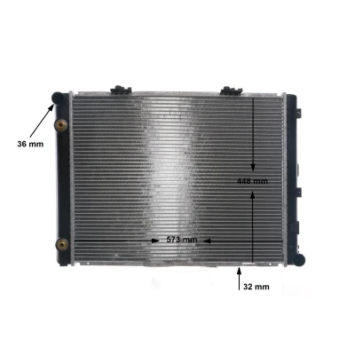 Abbildung von MAHLE ORIGINAL CR 263 000S Kühler, Motorkühlung 575 448 32 Kühlrippen gelötet MERCEDES BENZ: 190