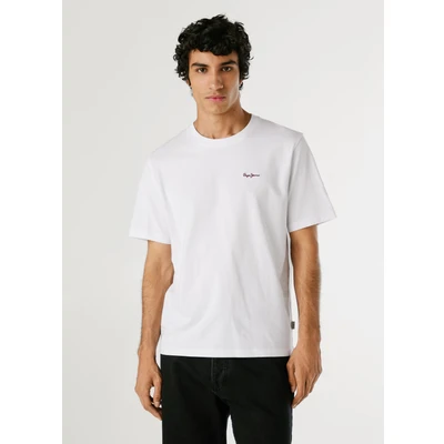 Abbildung von Pepe Jeans Contrast Connor Tshirt basic, Herren, Größe: Large, White