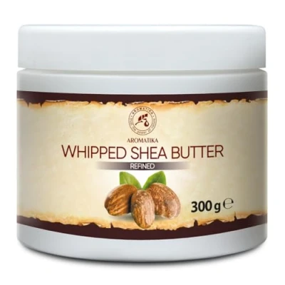 Abbildung von Aufgeschlagene Shea Butter Raffiniert 300 g Butyrospermum Parkii Natürlich Karité Body Körperbutter Massage Intensive Pflege für Gesicht Körper Haare