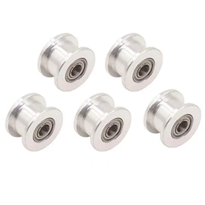 Abbildung von WINSINN GT2 Umlenkrolle 20 zahnlose 4mm Bohrung 6mm Breite Timing Pulley Rad Aluminium für 3D Drucker (5er Pack)