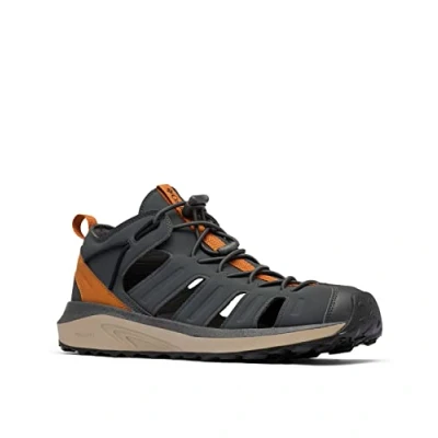 Abbildung von Columbia Trailstorm H20 wasserdichte Trekkingsandalen für Herren, Grau (Dark Grey x Caramel), 43 EU