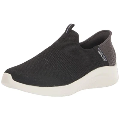 Abbildung von Skechers Damen Hands Free Slip Ins Ultra Flex 3.0 Smooth Step Sneaker, Schwarz, 37 EU Weit